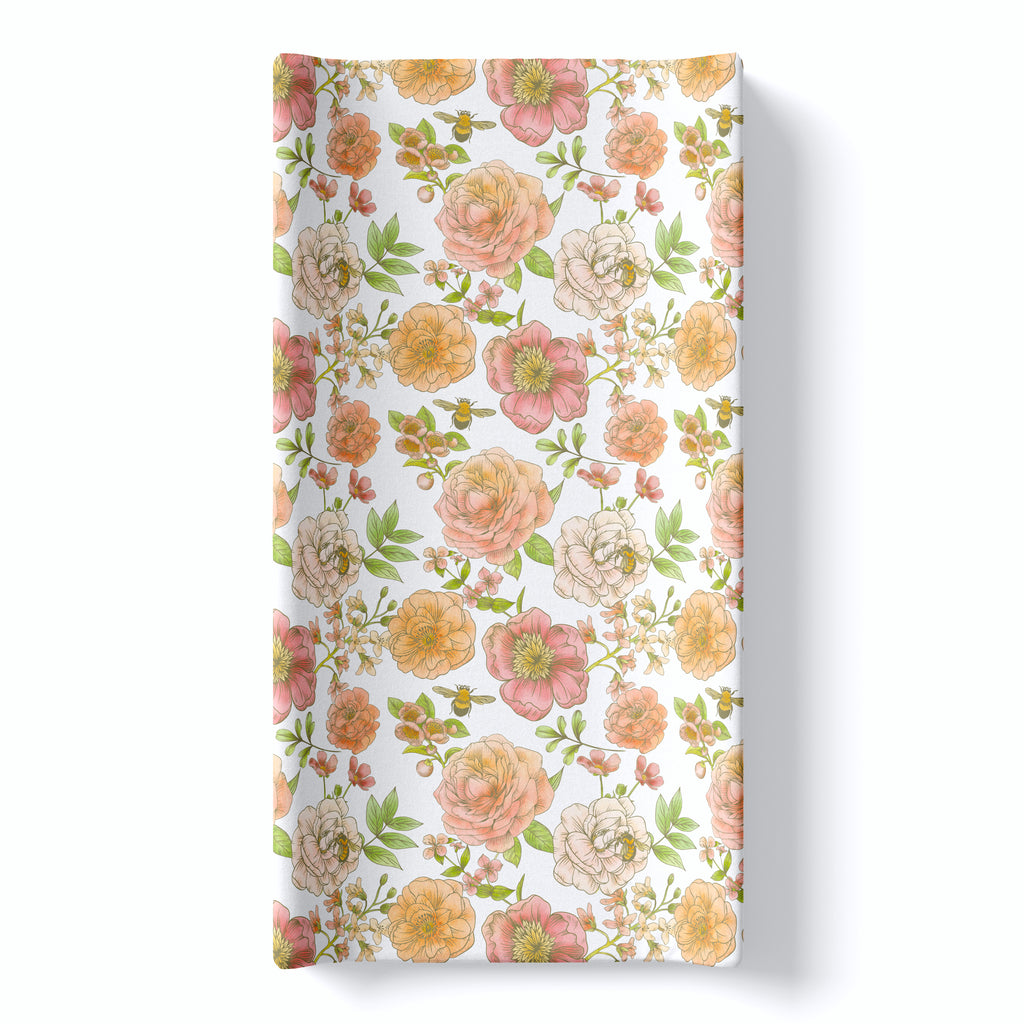Changing Pad Cover - Botanical Floral
