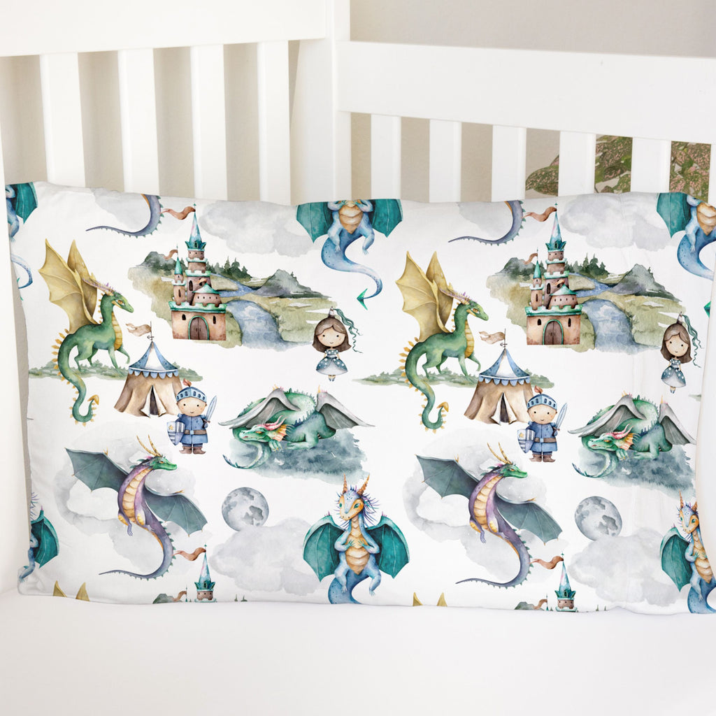 Pillowcase- Dragons & Knights (2 sizes available)