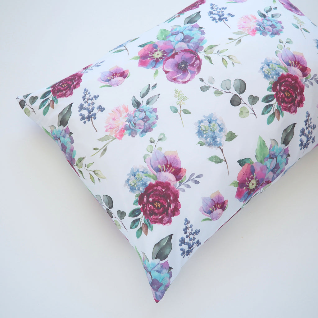 Pillowcase- Blue Floral (2 sizes available)