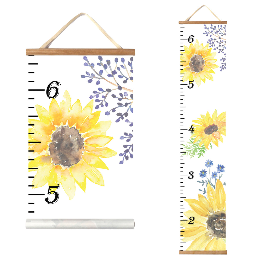 Canvas Kids Growth Chart - Sunflower