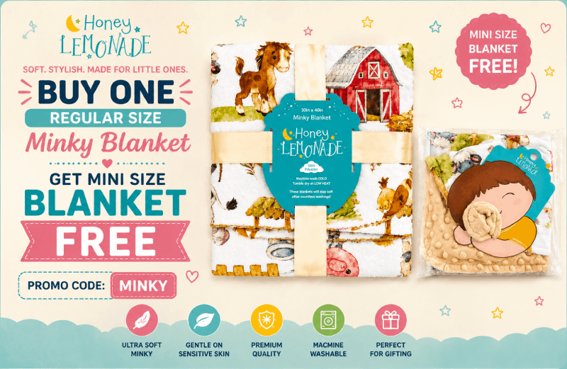 Modern Baby Blankets & Nursery Essentials | Honey Lemonade Gifts