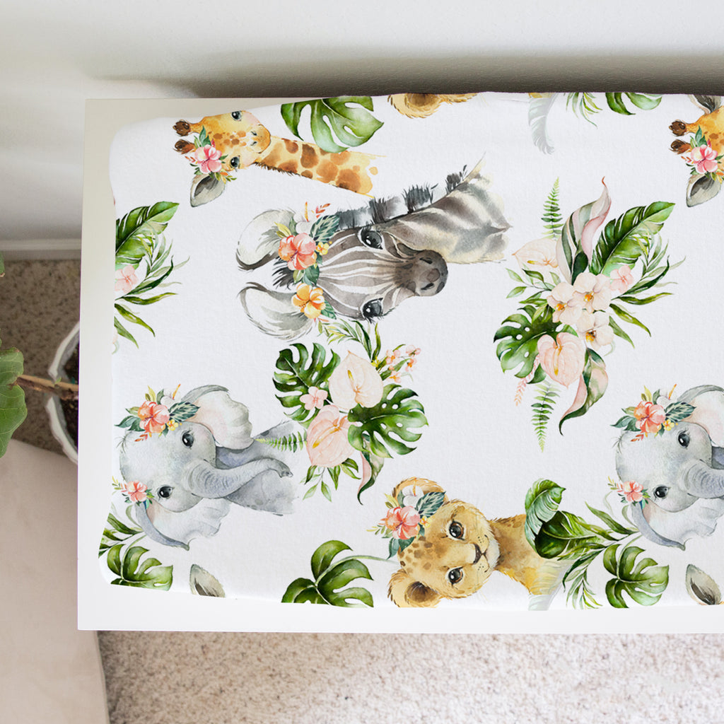Changing Pad Cover- Africa Animals