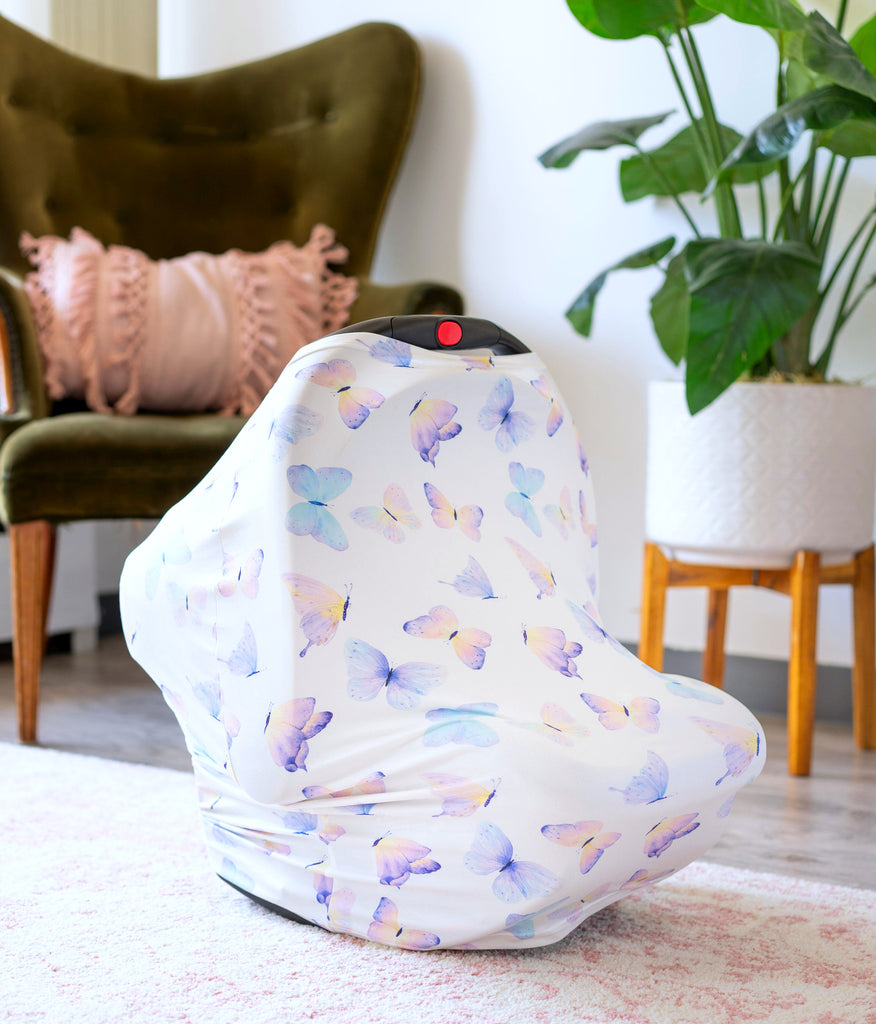 Butterfly Infant Car Seat/Nursing Cover