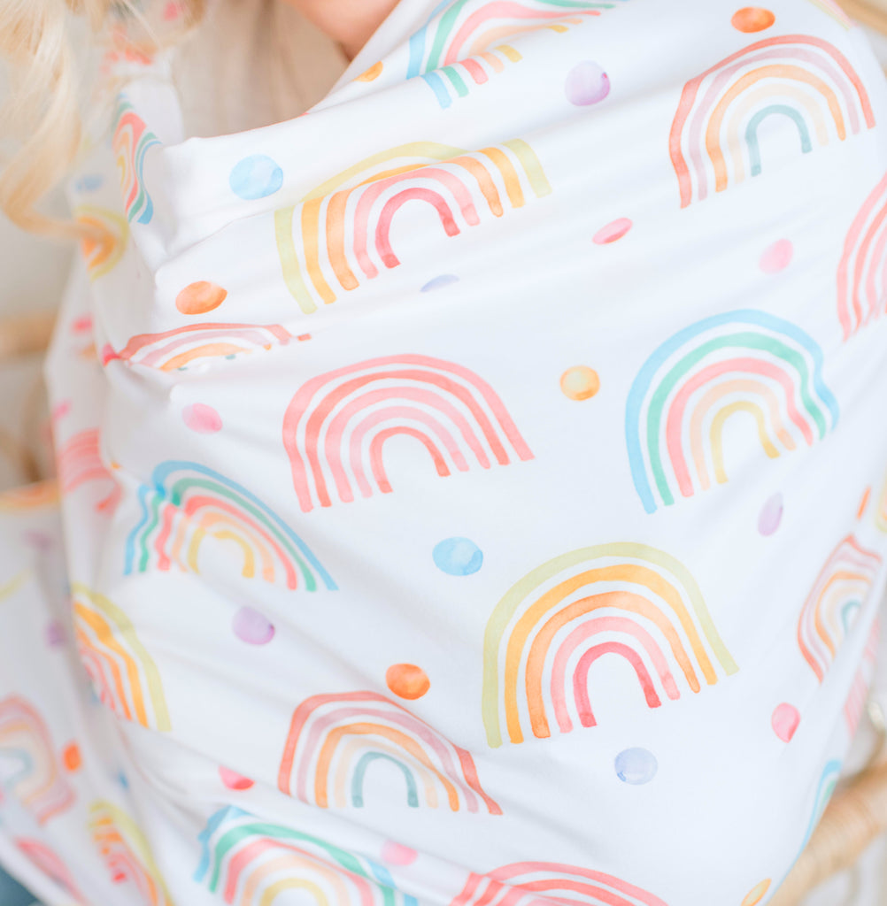 Rainbow Infant Car Seat/Nursing Cover
