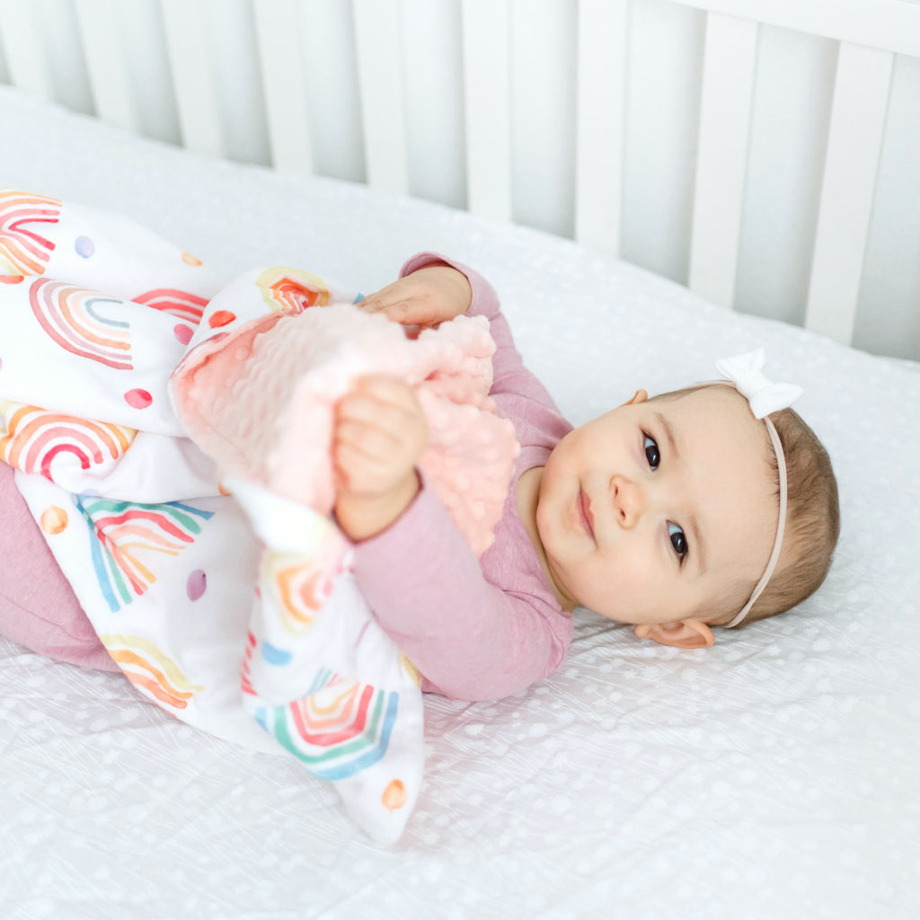 Premium Baby & Toddler Minky Blanket - Rainbow