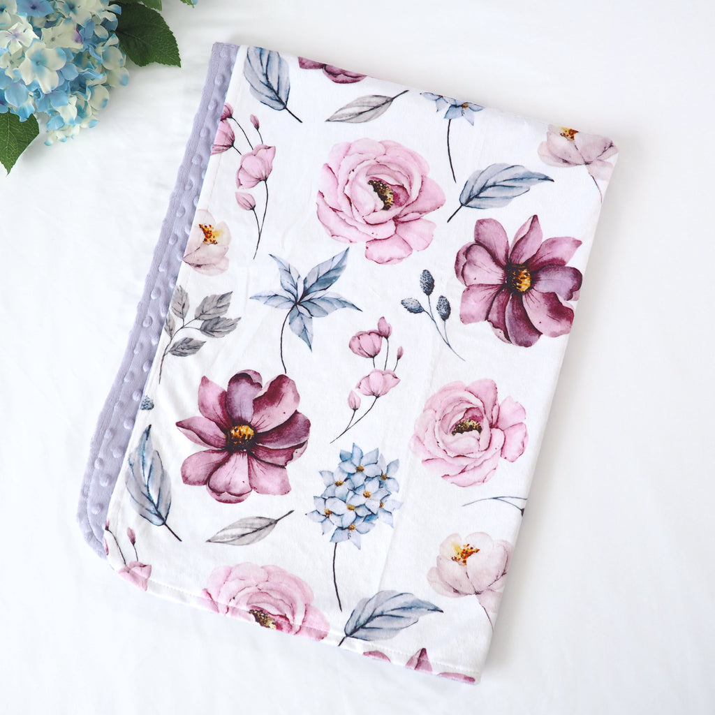 Baby & Toddler Minky Blanket - Vintage Floral