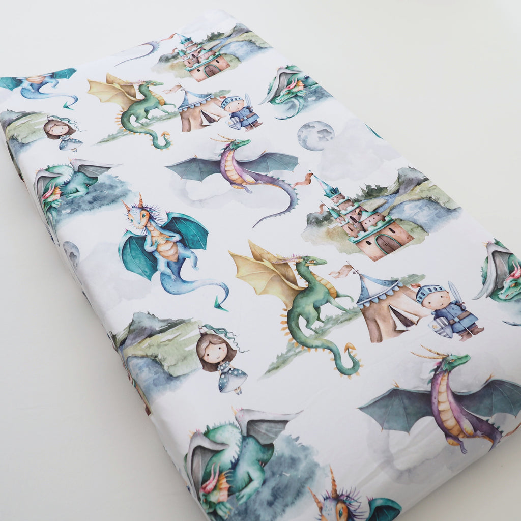 Changing Pad Cover- Dragons & Knights