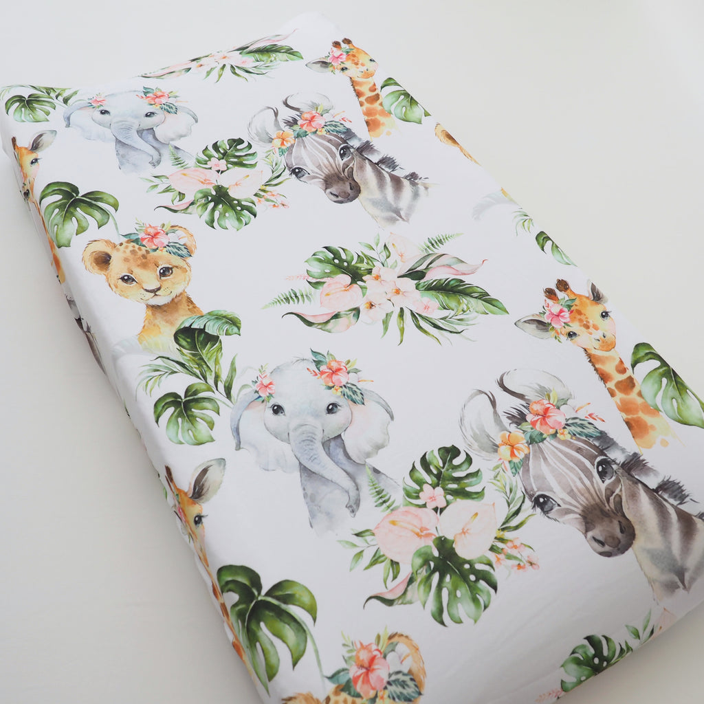 Changing Pad Cover- Africa Animals