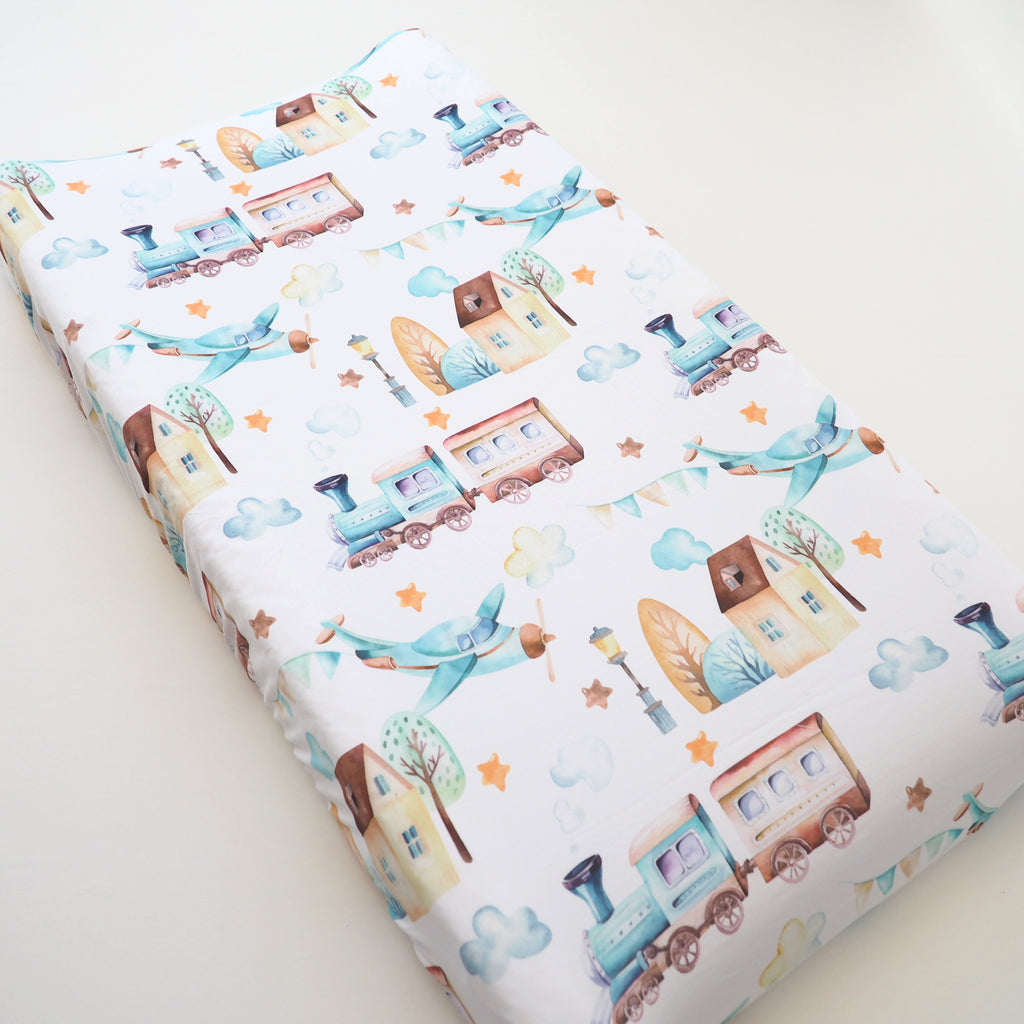 Changing Pad Cover - Airplane & Train