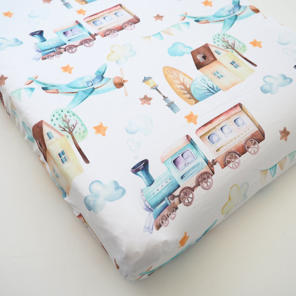 Changing Pad Cover - Airplane & Train