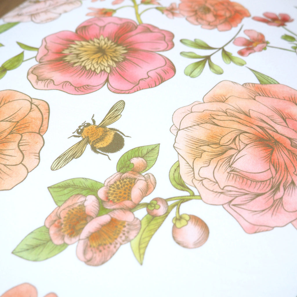 Fitted Crib Sheet - Botanical Floral