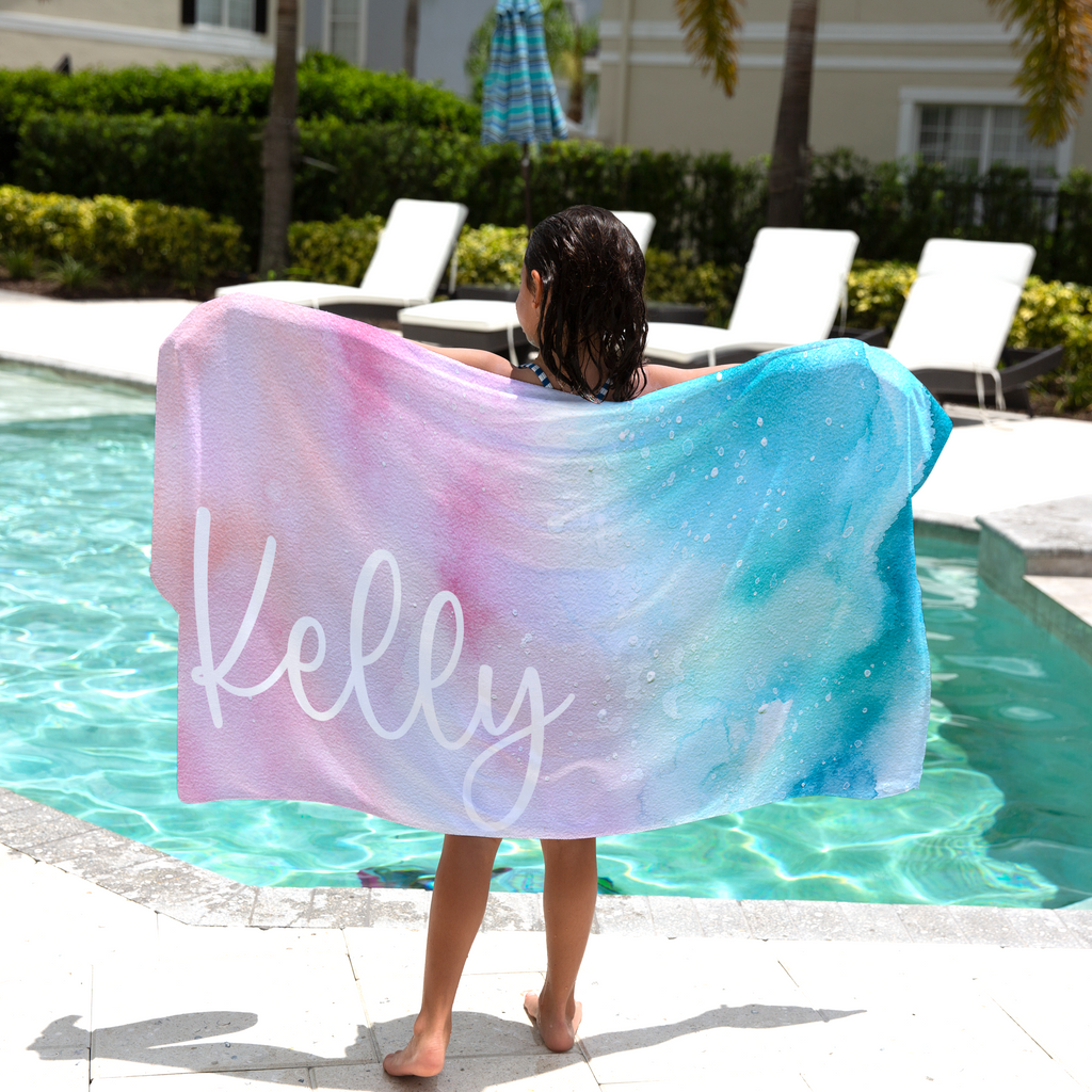 Personalized Name Premium Beach Towel - Summer Dream