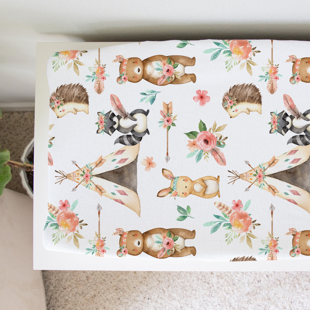 Changing Pad Cover - Woodland Tribe